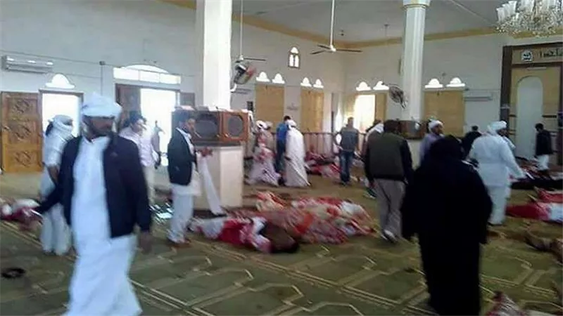 مسيرة بالشرقية لدعم أهالي شهداء مسجد الروضة: معًا ضد الإرهاب