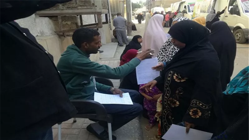    علاج 3157 مواطناً بالمجان في القافلة الطبية لحملة 