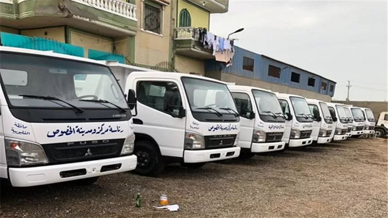 محافظ القليوبية يوجه باستلام 6 لوادر لدعم منظومة النظافة بالمحافظة