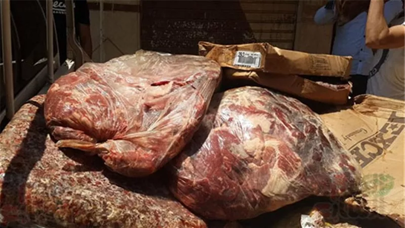 ضبط 475 كجم مقطعات لحوم و1,200 طن جبن رومى 