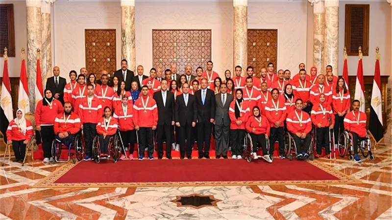 السيسي يكرم الرياضيين الفائزين بميداليات فى البطولات العالمية