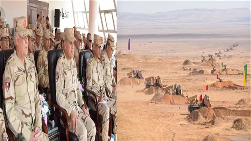 وزير الدفاع يشهد المشروع التكتيكى 
