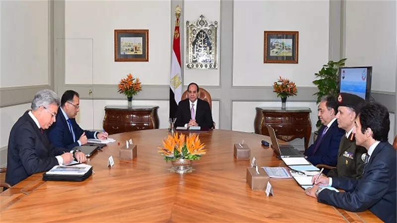 السيسي يجتمع مع القائم بأعمال رئيس مجلس الوزراء ووزير الصحة