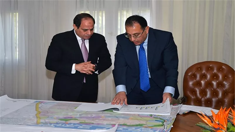 السيسي يستعرض مع القائم بأعمال رئيس مجلس الوزراء استراتيجية تنمية سيناء