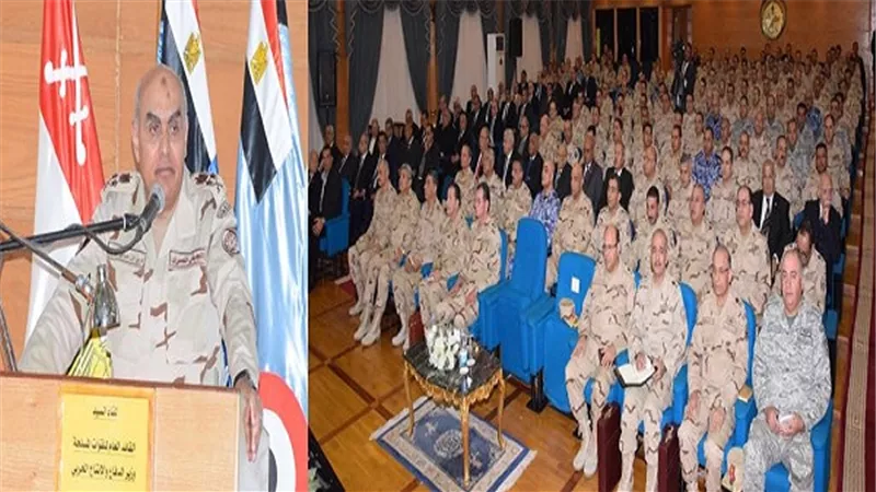 وزير الدفاع يلتقي عدد من اعضاء هيئة التدريس ودارسي أكاديمية ناصر العسكرية العليا  