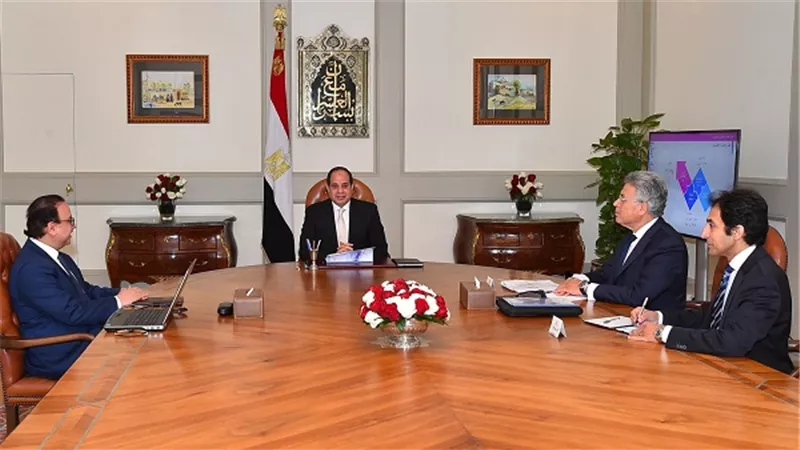 السيسي يجتمع مع وزير الاتصالات وتكنولوجيا المعلومات بحضور رئيس هيئة الرقابة الإدارية