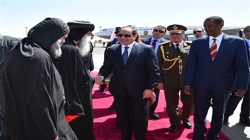 بالصور.. وصول الرئيس السيسي إلى أديس ابابا للمشاركة فى القمة الافريقية