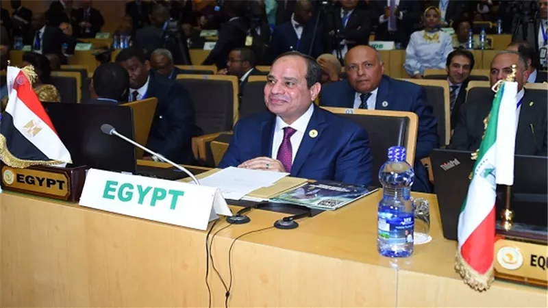الرئيس من أديس من أبابا: مصلحة مصر وأثيوبيا والسودان واحدة