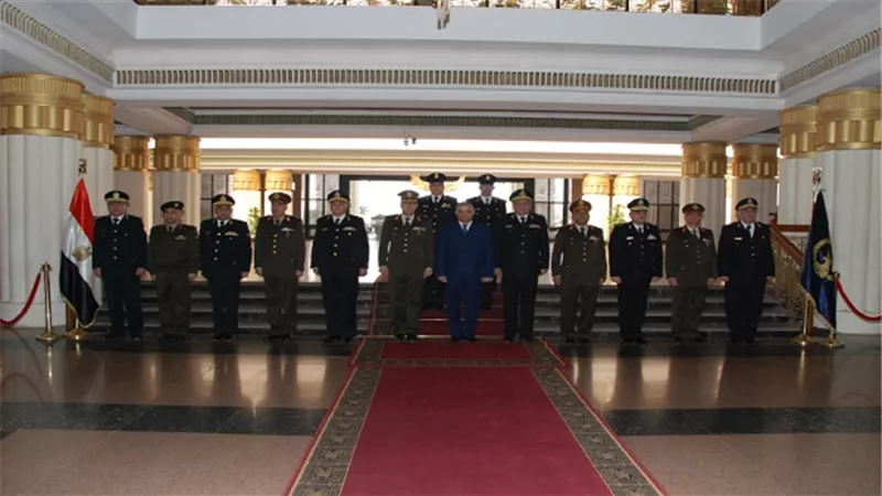 وفد من أكاديمية ناصر العسكرية العليا يزور أكاديمية الشرطة للتهنئة بعيد الشرطة 