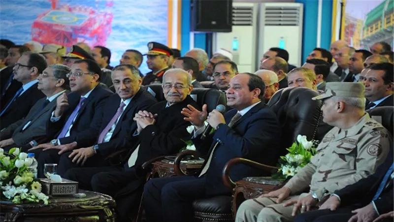 بالفيديو.. الرئيس السيسي يفتتح  أكبر حقول الغاز في البحر المتوسط 