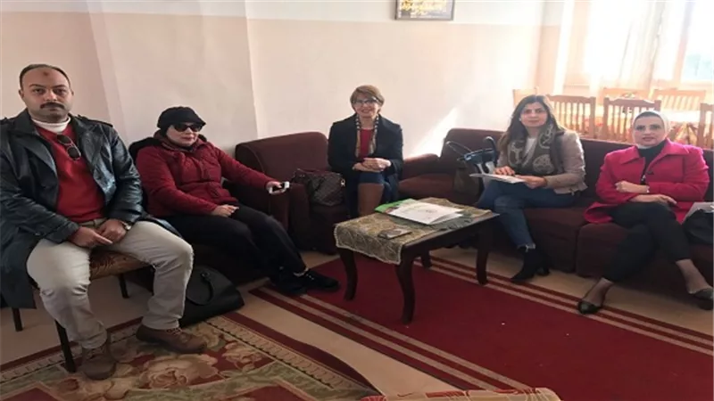 وفد الأنرويل يزور مجمع الدفاع الاجتماعي بالإسكندرية