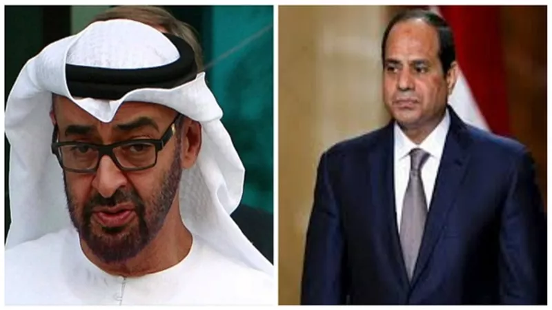 السيسي يجرى اتصالا هاتفياً بالشيخ محمد بن زايد آل نهيان للتعزية في وفاة الشيخة حصة بنت محمد آل نهيان