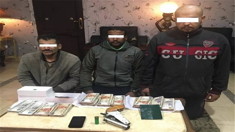ضبط مرتكبى واقعة سرقة مبلغ مالى من داخل خزينة إحدى شركات الآثاث المكتبى