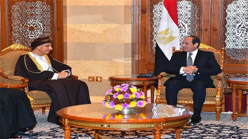 الرئيس السيسي يستقبل نائب رئيس الوزراء العمانى