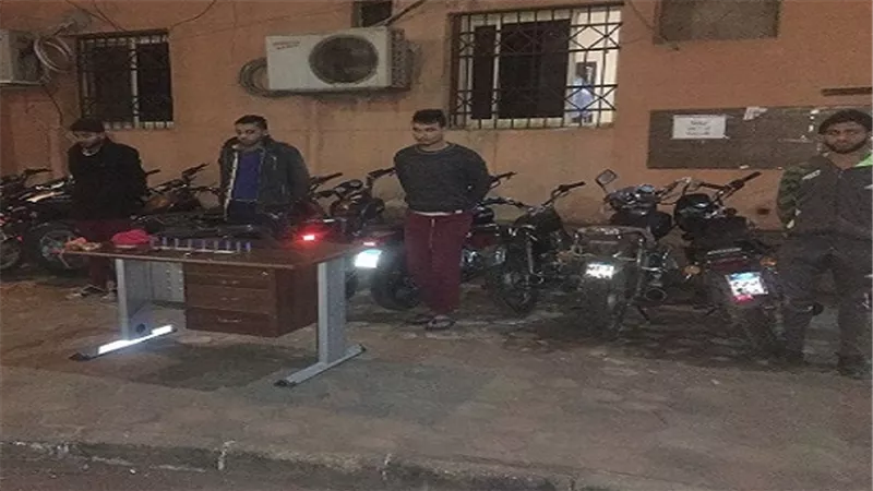 القبض على تشكيل عصابة تخصص فى سرقة الدراجات البخارية بالسلام