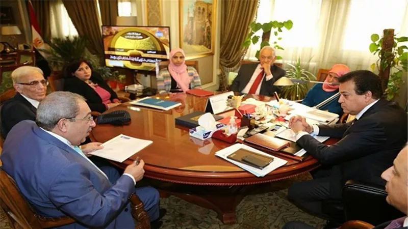 وزير التعليم العالى يستقبل وفد من جامعة اسلسكا مصر 