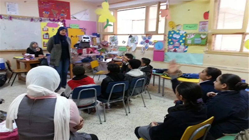 البيئة تواصل أنشتطها التوعوية بالمدارس مع بداية الفصل الدراسي الثانى