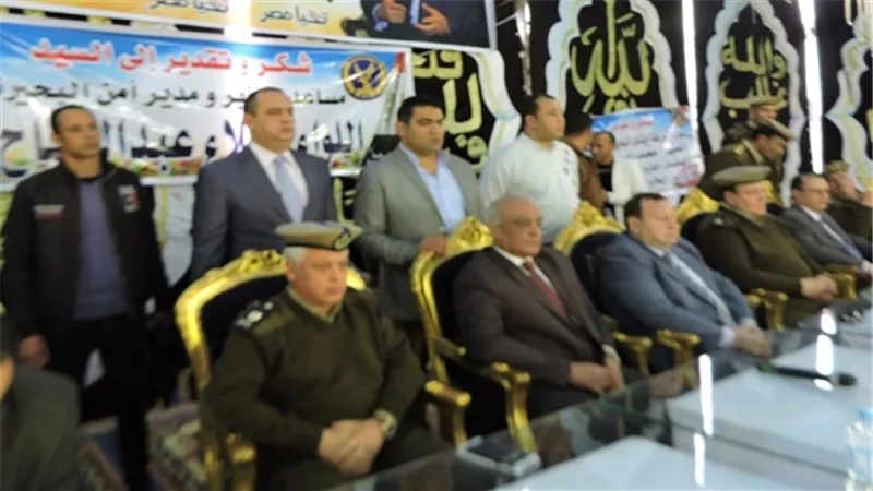 إنهاء خصومة ثأرية وإتمام الصلح فى النزاع القائم  بين عائلتين بدائرة مركز شرطة إيتاى البارود