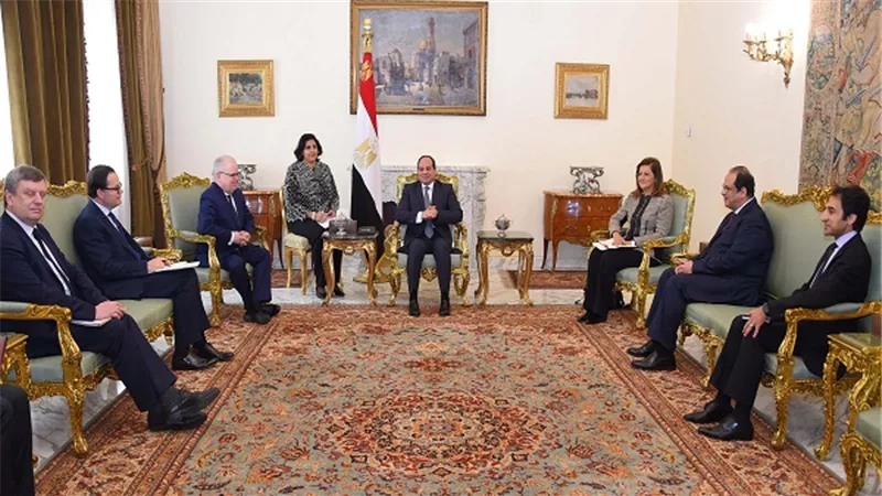 الرئيس السيسي يستقبل رئيس المدرسة الوطنية الفرنسية للإدارة