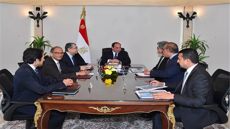 الرئيس السيسي يستقبل رئيس مجلس إدارة شركة 