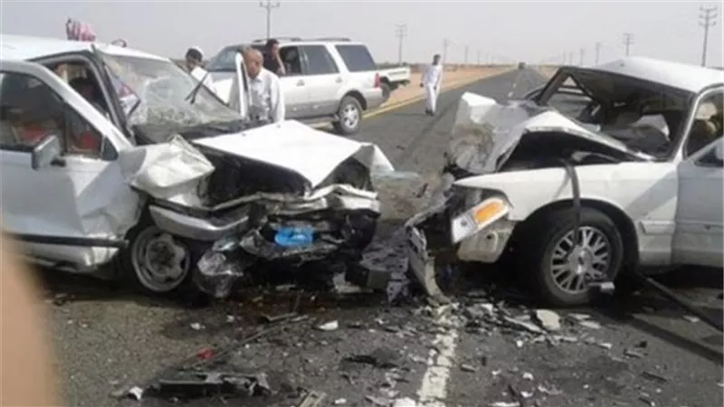 إصابة 5 أشخاص إثر حادث تصادم بين 3 سيارات علي الطريق الأقليمي ببنها