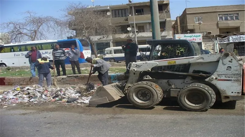حملة نظافة وتشجير بطريق المنصوريه بالهرم