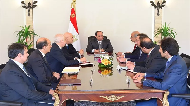 السيسي يستقبل رئيس شركة 