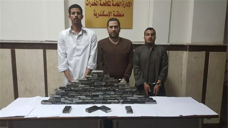 ضبط تشكيل عصابى بحوزته 18,750 كيلو جرام من الحشيش