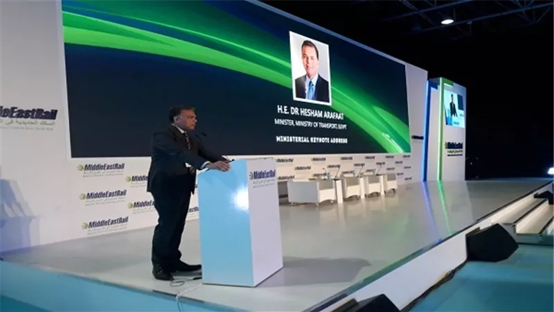 عرفات يشارك في فعاليات الدورة الثانية عشرة لمعرض السكك الحديدية بالشرق الأوسط ٢٠١٨  بدبي 