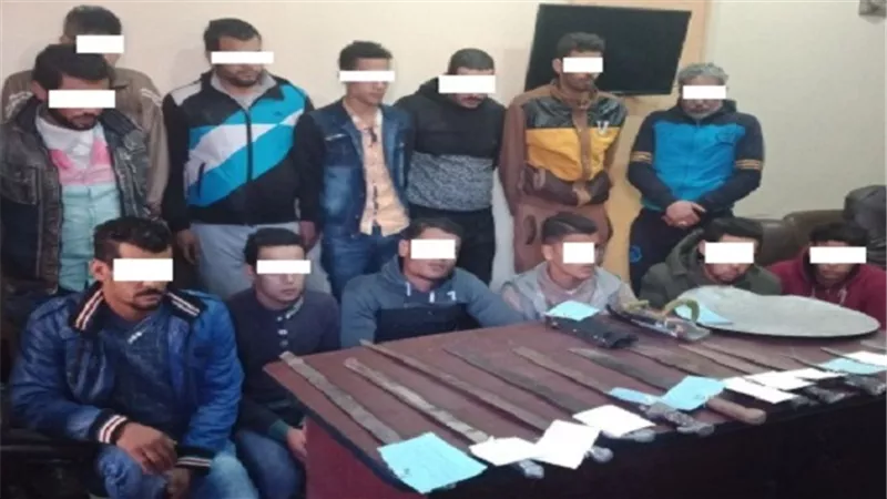 ضبط أطراف مشاجرة بالأسلحة البيضاء بالغربية