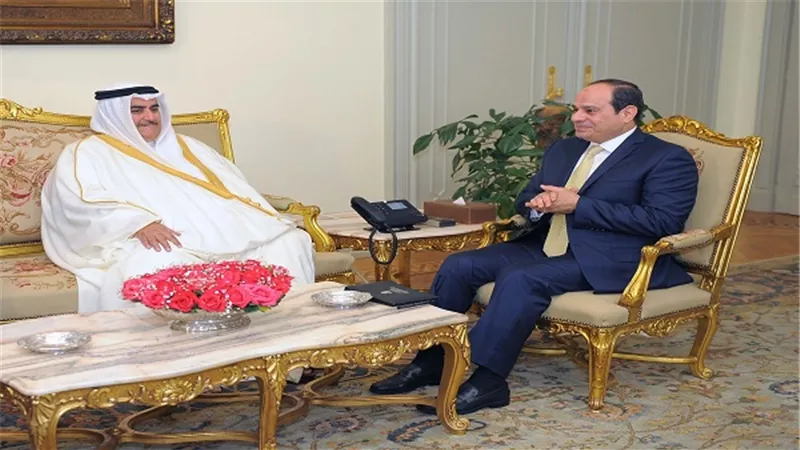 السيسي يستقبل وزير خارجية البحرين