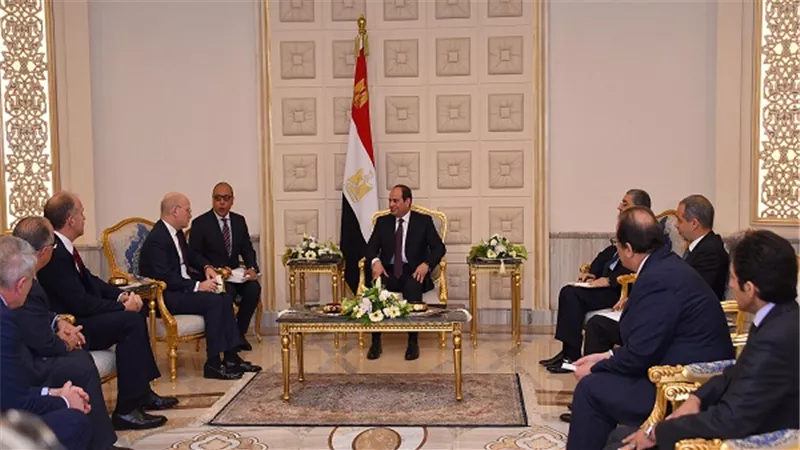 الرئيس السيسي يستقبل رئيس شركة 
