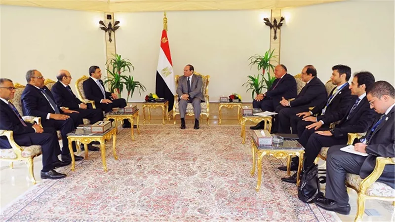 السيسي يستقبل وزير الخارجية الاماراتي