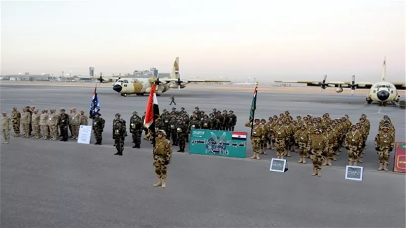 عناصر من القوات المسلحة تشارك فى تدريبات 