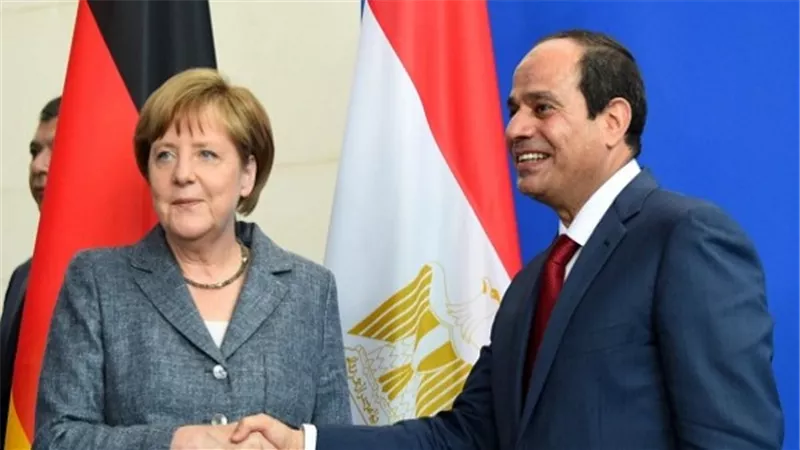 السيسي يجري اتصالاً هاتفياً مع المستشارة الألمانية أنجيلا ميركل