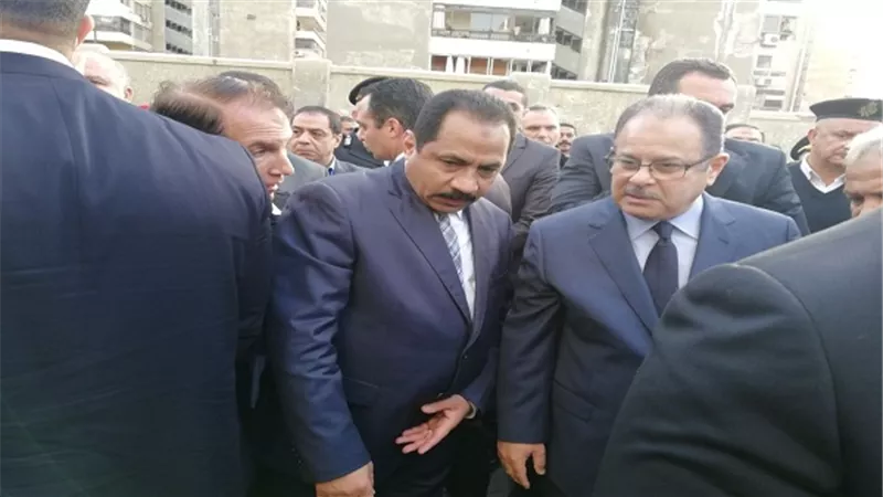 وزير الداخلية يتفقد موقع حادث سيدى جابر بالإسكندرية