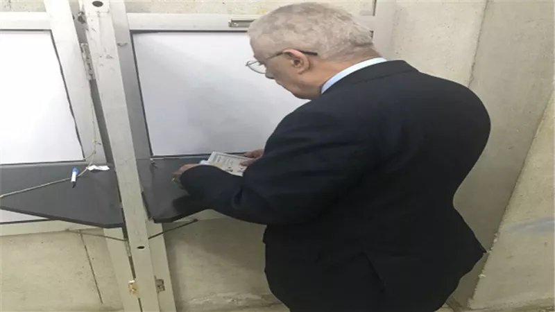 وزير التعليم يدلى بصوته في الانتخابات الرئاسية