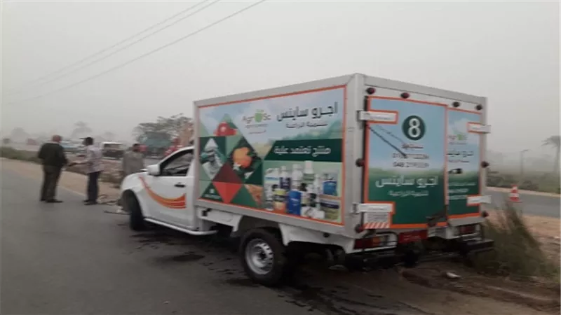 انتشال سيارة من ترعة الابراهيميه عند قرية التوفيقية بمحافظة المنيا