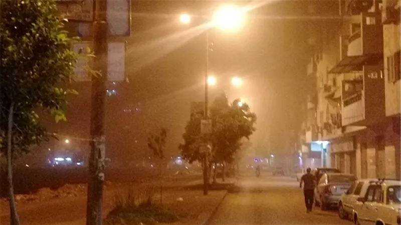 بالصور .. موجة من الأتربة والطقس السئ تضرب القليوبية