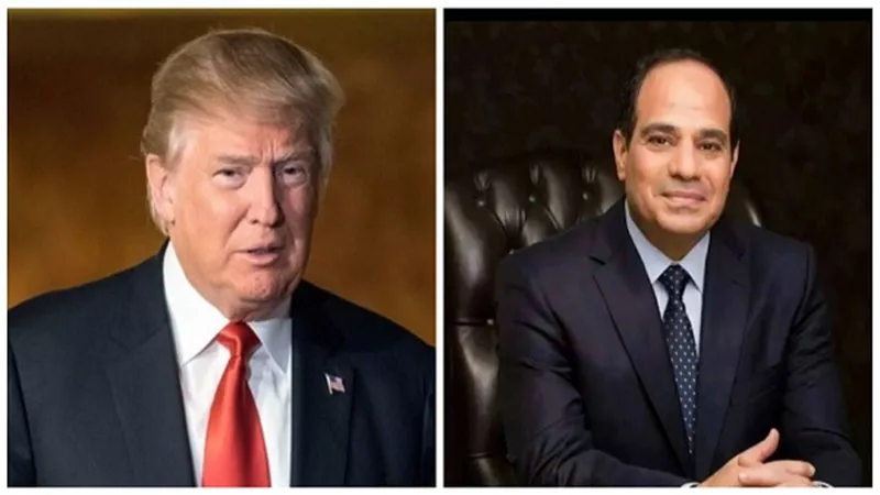 السيسي يتلقي اتصالاً هاتفياً من الرئيس الأمريكي 