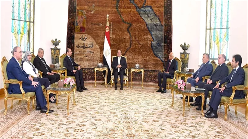 السيسي يستقبل رئيس مجلس النواب العراقى ووفداً من أعضاء مجلس النواب