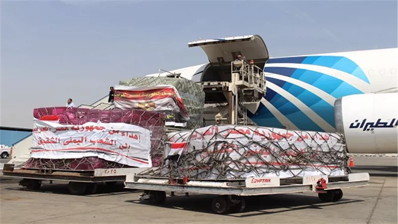 بتوجيهات من الرئيس السيسي مصر ترسل مساعدات طبية للاشقاء بدوله اليمن