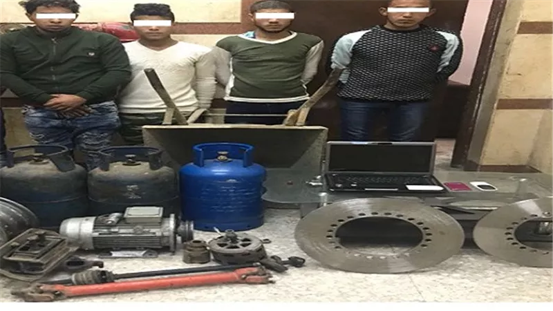 ضبط أربعة أشخاص تخصص نشاطه الإجرامى فى سرقة المساكن 