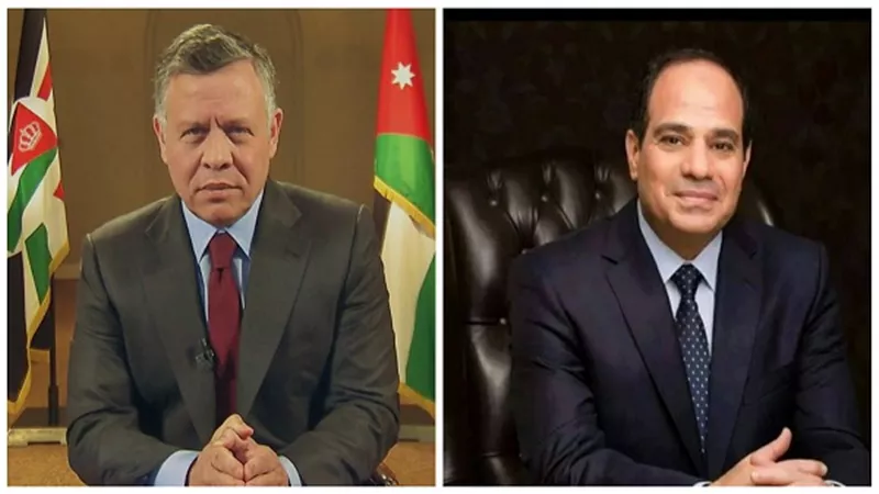 السيسي يتلقي التهنئة من العاهل الاردني بمناسبة الفوز فى الانتخابات الرئاسية