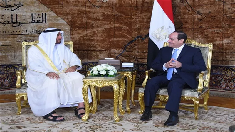 السيسي يعقد جلسة مباحثات مع ولي عهد أبوظبي 