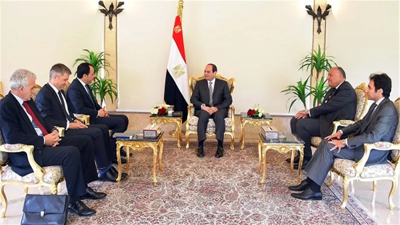 السيسي يستقبل وزير الخارجية القبرصي