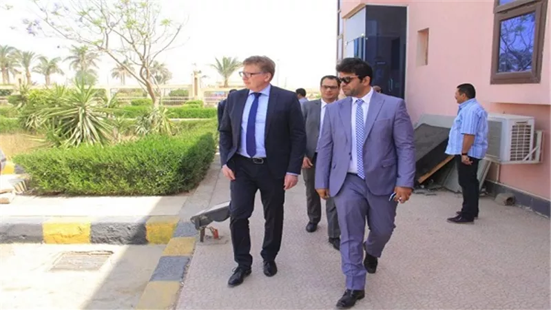 بالصور.. سفير الاتحاد الاوروبي  فى جولة بأستوديوهات DMC