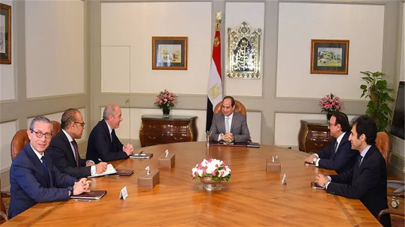 الرئيس السيسي يستقبل رئيس شركة 