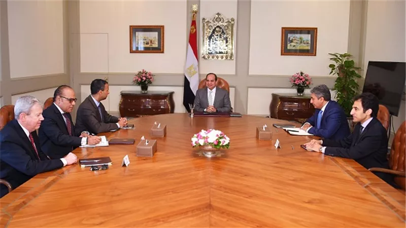 الرئيس السيسي يستقبل رئيس شركة 