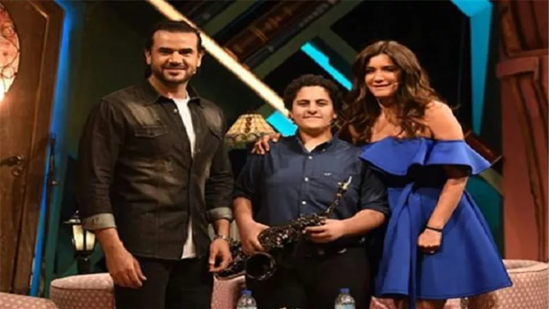 بالصور.. كواليس حلقة النجم سامو زين مع غادة عادل في 